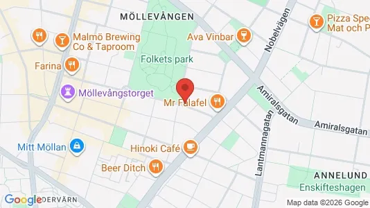 Lägenheter att hyra i Malmö Centrum - kort over placeringen