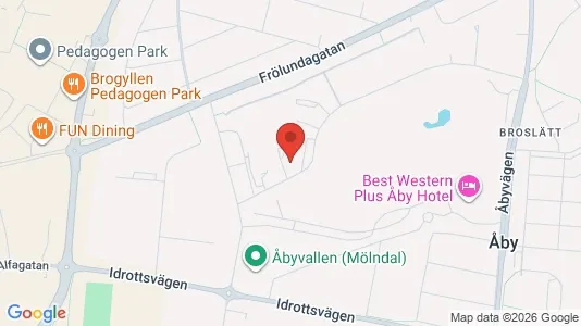 Lägenheter att hyra i Mölndal - kort over placeringen