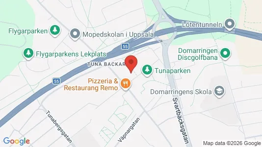 Lägenheter att hyra i Uppsala - kort over placeringen