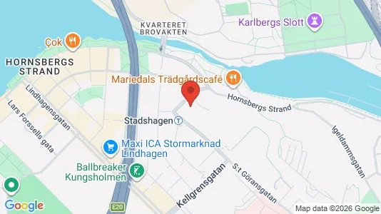 Lägenheter att hyra i Kungsholmen - kort over placeringen