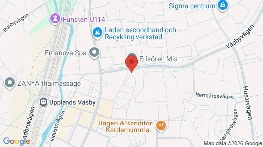 Lägenheter att hyra i Upplands Väsby - kort over placeringen