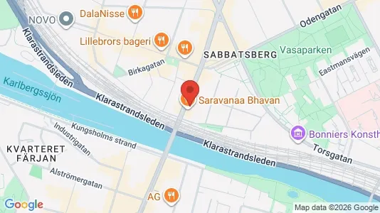 Lägenheter att hyra i Vasastan - kort over placeringen