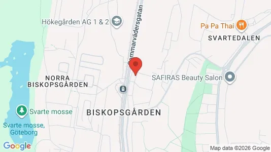 Lägenheter att hyra i Västra hisingen - kort over placeringen