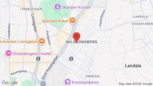 Lägenheter att hyra i Göteborg Centrum - kort over placeringen