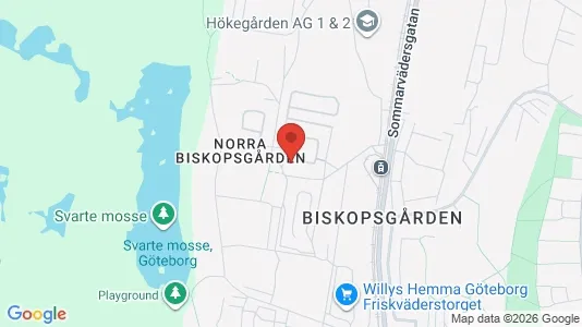Lägenheter att hyra i Västra hisingen - kort over placeringen