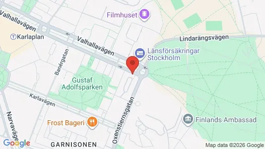 Lägenheter att hyra i Gärdet/Djurgården - kort over placeringen