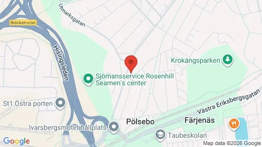 Lägenheter att hyra i Västra hisingen - kort over placeringen