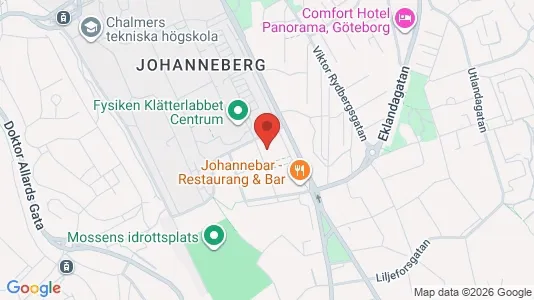 Lägenheter att hyra i Johanneberg - kort over placeringen
