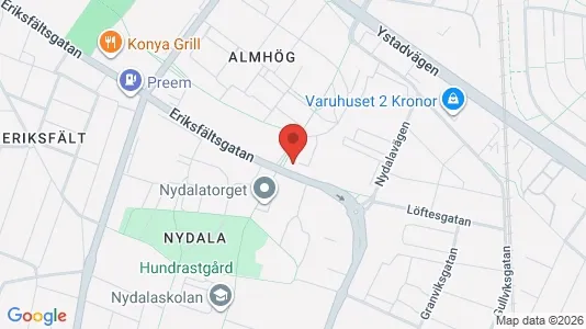 Lägenheter att hyra i Malmö Centrum - kort over placeringen