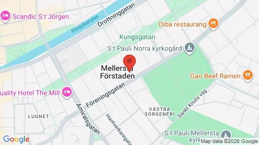 Lägenheter att hyra i Malmö Centrum - kort over placeringen