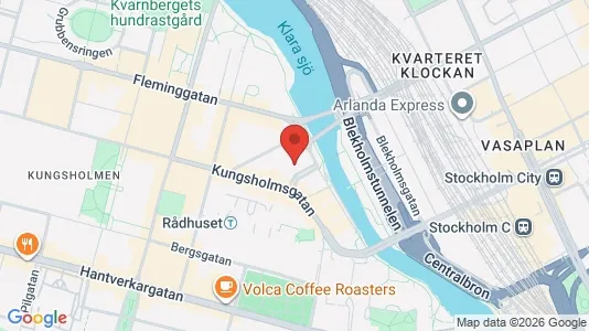 Lägenheter att hyra i Kungsholmen - kort over placeringen