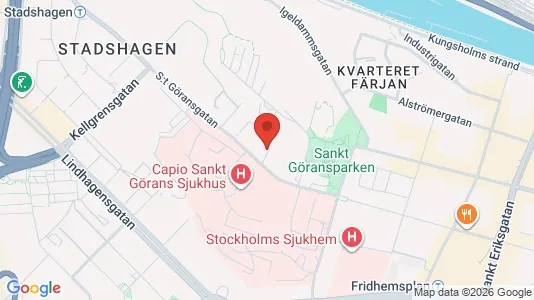Lägenheter att hyra i Kungsholmen - kort over placeringen
