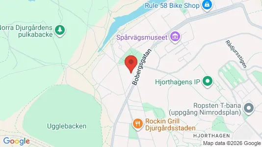 Lägenheter att hyra i Gärdet/Djurgården - kort over placeringen