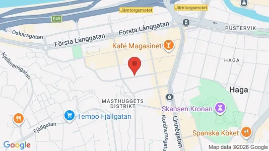 Lägenheter att hyra i Göteborg Centrum - kort over placeringen