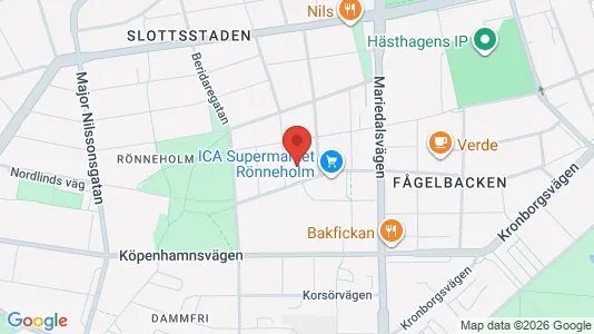 Lägenheter att hyra i Malmö Centrum - kort over placeringen