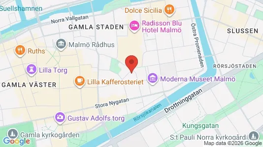 Lägenheter att hyra i Malmö Centrum - kort over placeringen