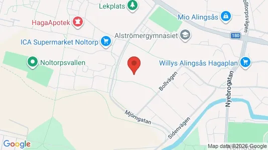 Lägenheter att hyra i Alingsås - kort over placeringen