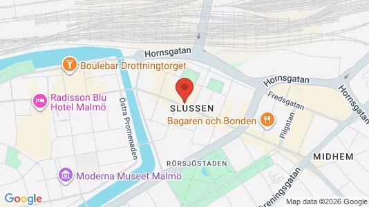 Lägenheter att hyra i Malmö Centrum - kort over placeringen