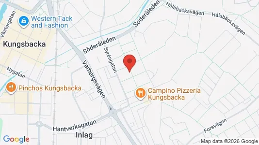 Lägenheter att hyra i Kungsbacka - kort over placeringen