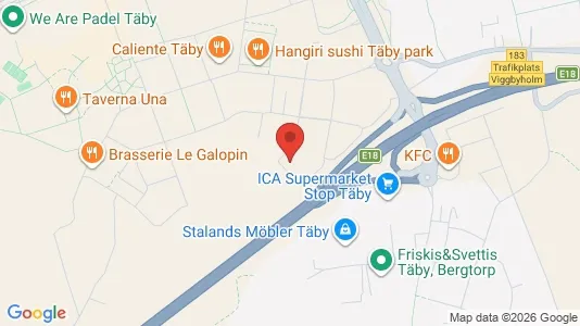 Lägenheter att hyra i Täby - kort over placeringen