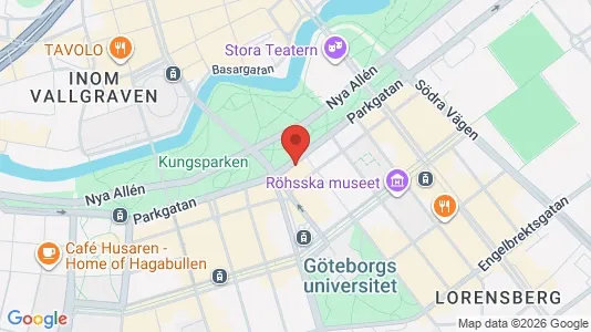 Lägenheter att hyra i Göteborg Centrum - kort over placeringen