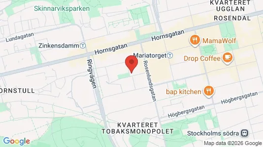 Lägenheter att hyra i Södermalm - kort over placeringen