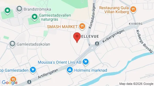Lägenheter att hyra i Göteborg Östra - kort over placeringen