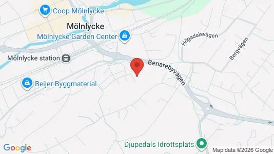 Lägenheter att hyra i Härryda - kort over placeringen