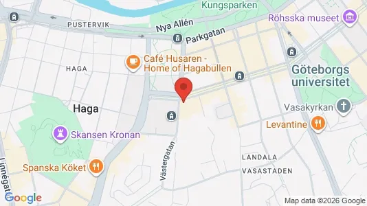 Lägenheter att hyra i Göteborg Centrum - kort over placeringen
