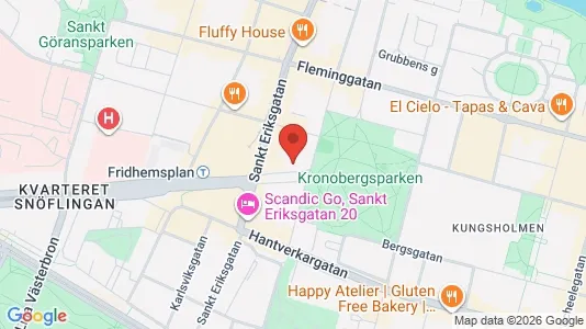 Lägenheter att hyra i Kungsholmen - kort over placeringen