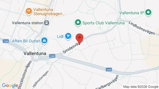 Lägenheter att hyra i Vallentuna - kort over placeringen