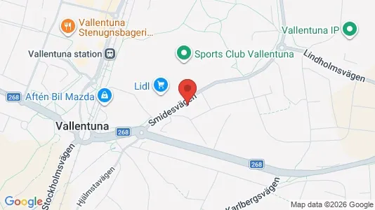 Lägenheter att hyra i Vallentuna - kort over placeringen