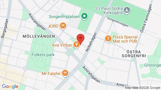 Lägenheter att hyra i Malmö Centrum - kort over placeringen