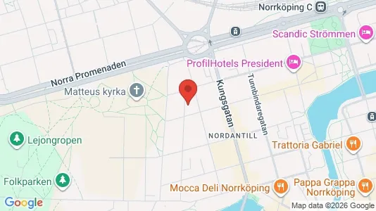 Lägenheter att hyra i Norrköping - kort over placeringen