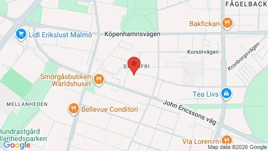 Lägenheter att hyra i Malmö Centrum - kort over placeringen