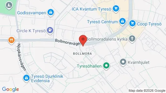 Lägenheter att hyra i Tyresö - kort over placeringen