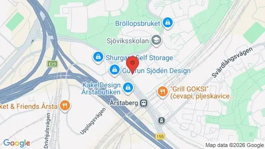 Lägenheter att hyra i Södermalm - kort over placeringen