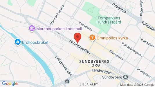 Lägenheter att hyra i Sundbyberg - kort over placeringen