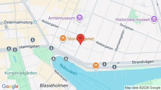 Lägenheter att hyra i Östermalm - kort over placeringen