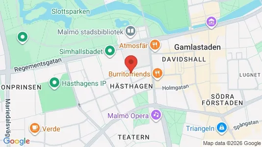Lägenheter att hyra i Malmö Centrum - kort over placeringen
