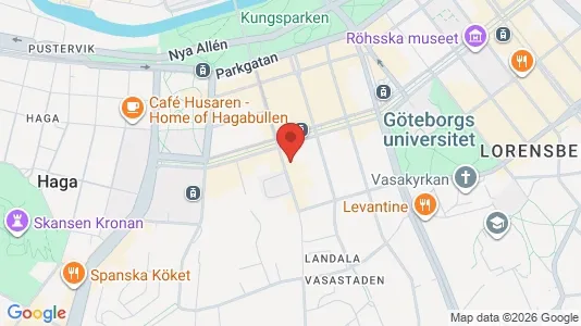 Lägenheter att hyra i Göteborg Centrum - kort over placeringen