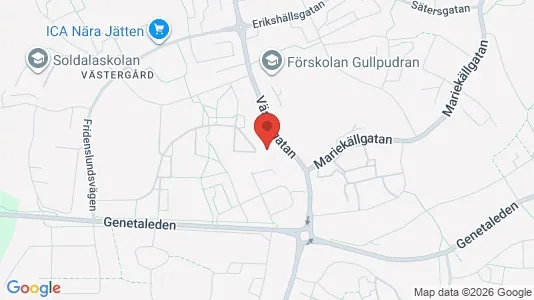 Lägenheter att hyra i Södertälje - kort over placeringen