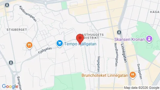 Lägenheter att hyra i Göteborg Centrum - kort over placeringen