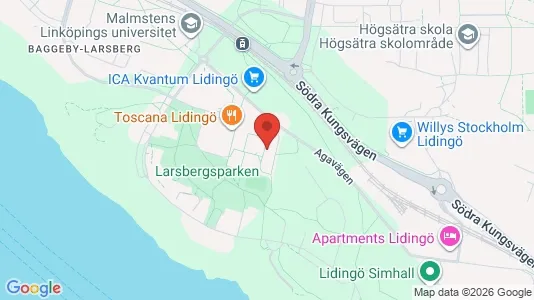 Lägenheter att hyra i Lidingö - kort over placeringen