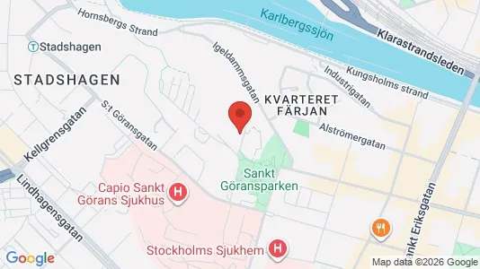 Lägenheter att hyra i Kungsholmen - kort over placeringen