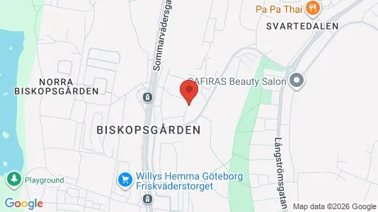 Lägenheter att hyra i Västra hisingen - kort over placeringen