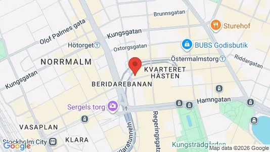 Lägenheter att hyra i Stockholm Innerstad - kort over placeringen
