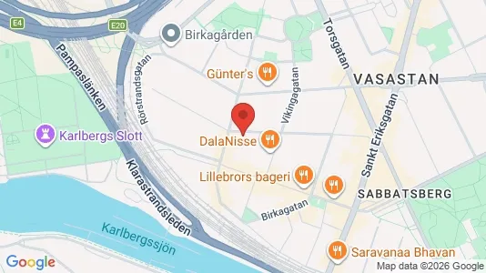 Lägenheter att hyra i Vasastan - kort over placeringen