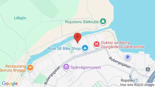 Lägenheter att hyra i Gärdet/Djurgården - kort over placeringen