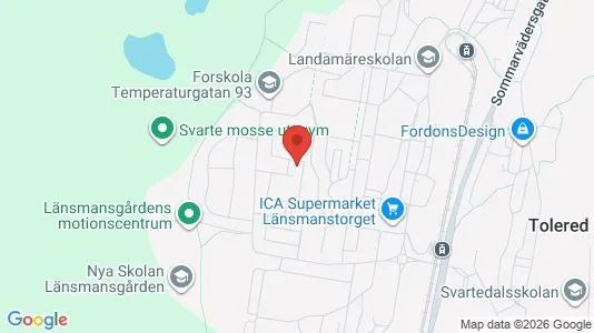 Lägenheter att hyra i Västra hisingen - kort over placeringen
